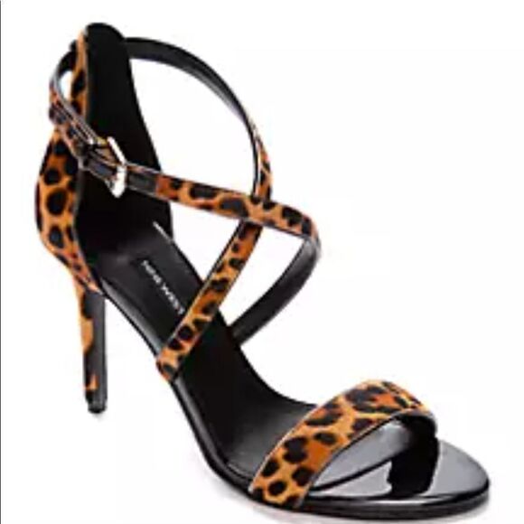 NINE WEST STRAPPY HIGH HEEL OPEN STILETTOS PUMP - Picture 1 of 16